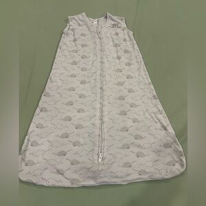 Halo white and gray narwhal sleepsack size s
